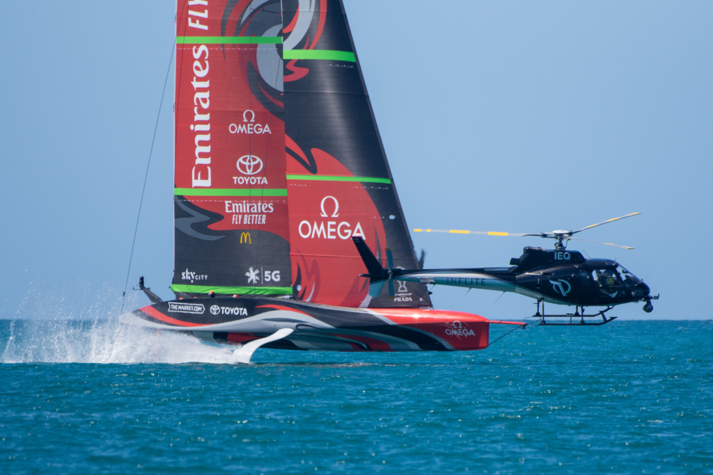 Filming of the 36th Americas cup
